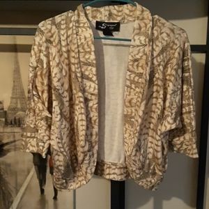Sharagano cropped cardigan